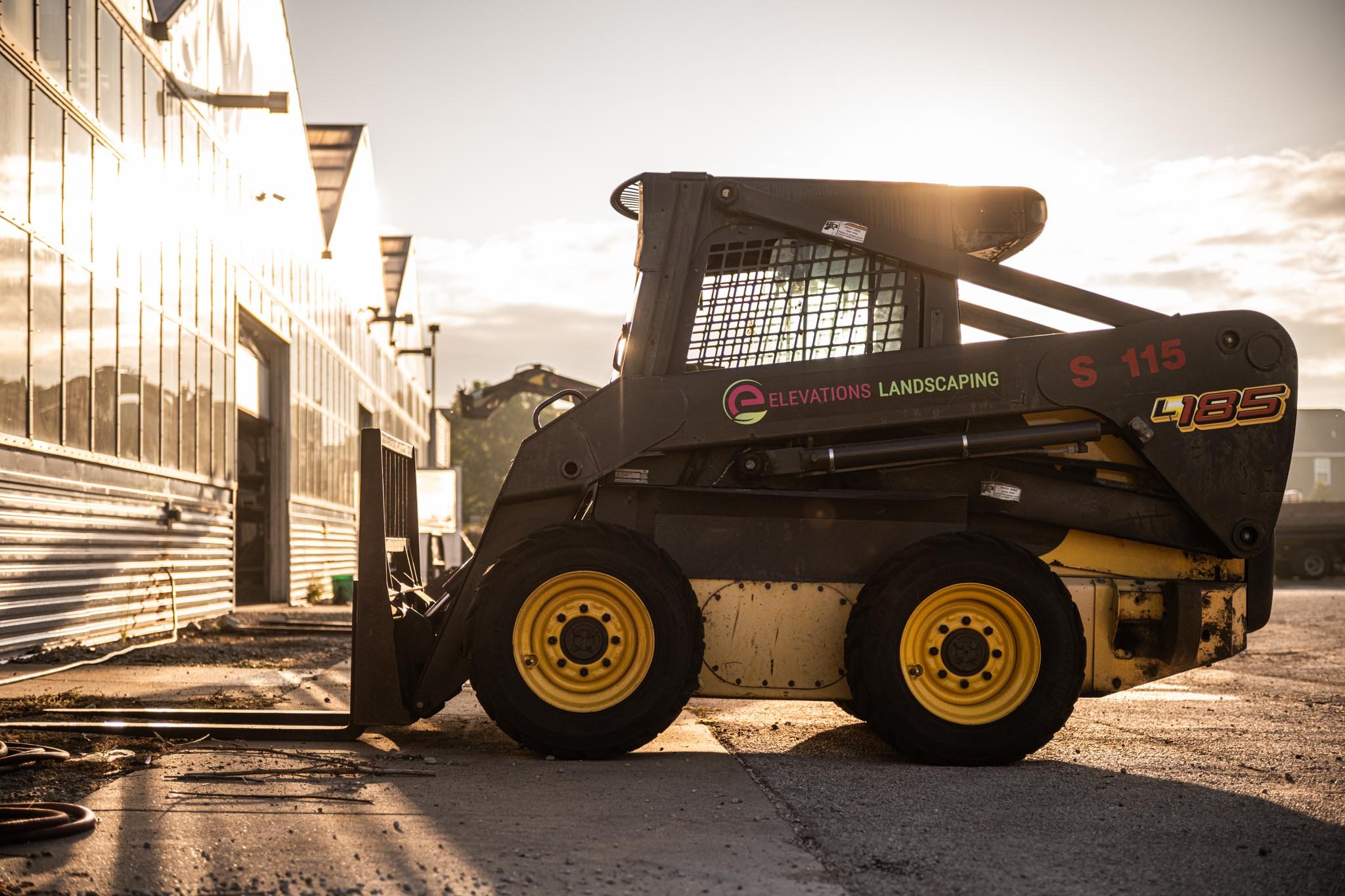 Elevations front loader landscape contstruction