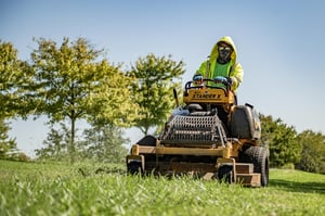 Landscape Maintenance, Lawn Mowing, Safety Equipment, Mowing Crew